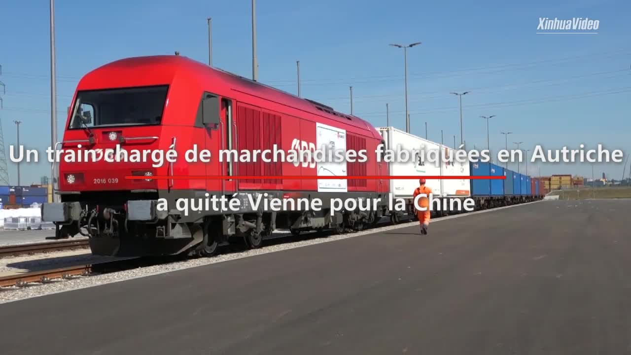 VIDEO - Un train de marchandises a quitté Vienne pour la Chine